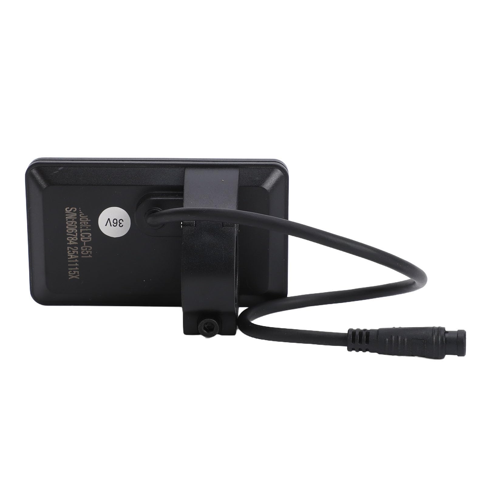 Denash Wyświetlacz LCD Roweru Elektrycznego G51 z Wodoodpornym Złączem 6-pinowym, Prędkościomierz Panelu Sterowania Rowerem Elektrycznym, Wyświetlacz LCD do Modyfikacji Skutera Rowerowego