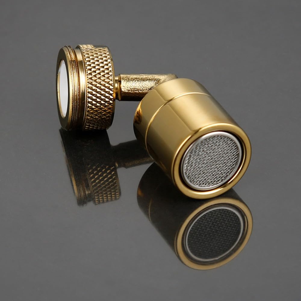 1PC Brass PC Gold Universal Extender Bathroom Swivel Faucet Splash-Proof Washbasin Aerator,1pc,Aerator