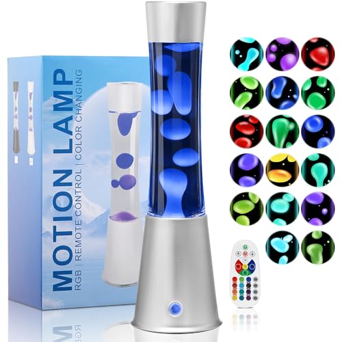 Besight Lampe à Mouvement Liquide Grande 40cm avec 17 Changements de Couleur et Télécommande pour Enfants et Adultes Veilleuse de Table Chambre Bureau Décoration Cadeau d'Anniversaire et de Noël