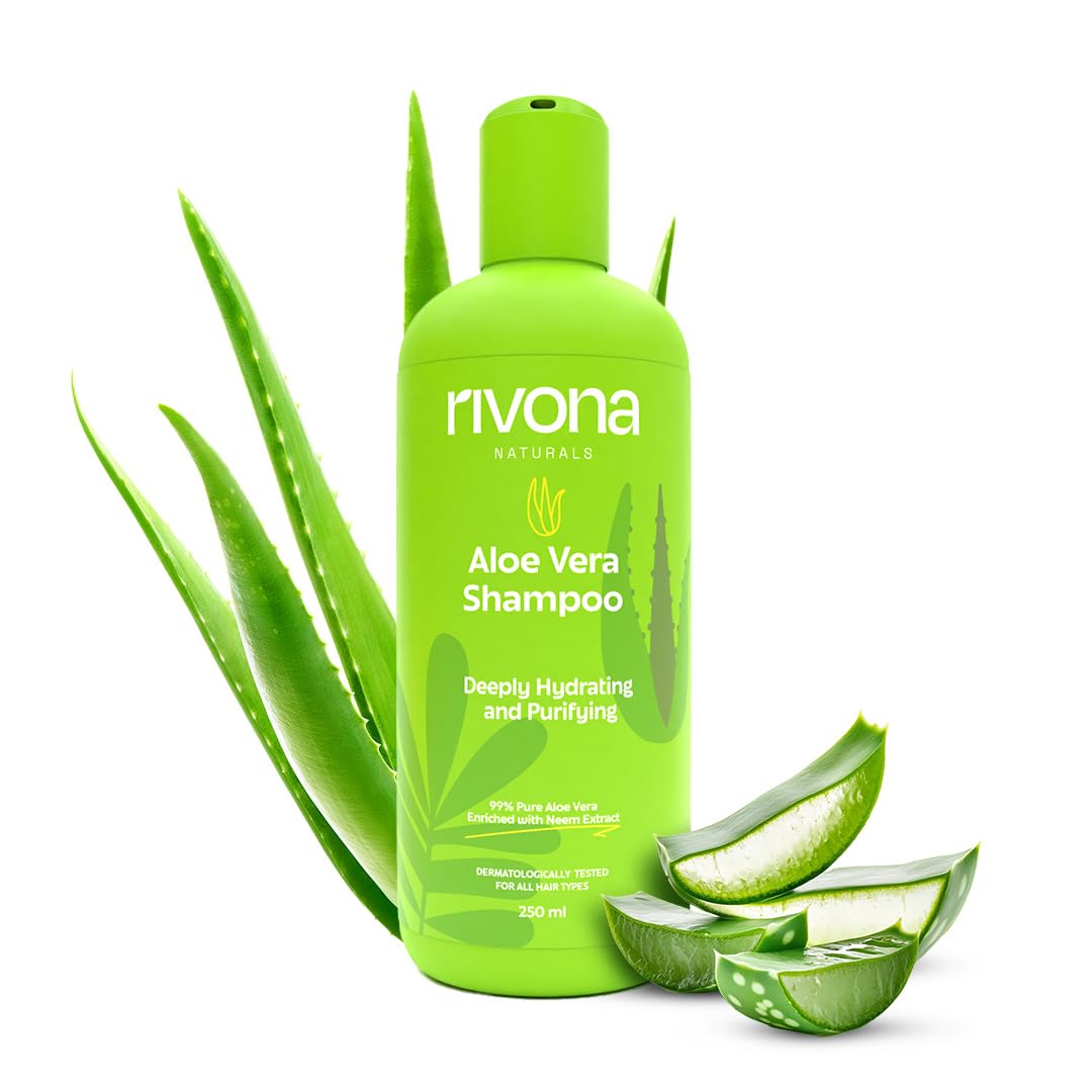 99% Silky & Stronger Aloe vera & Neem Hair Shampoo, For Damaged, Dry and Frizzy Hair - No Parabens & Silicones - 250 ML