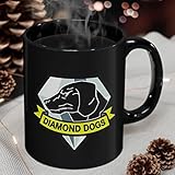 Diamond Dogs - MGS Secret Mother base Operations unit Solid Snake/Big Boss 11-ounce Black Mug
