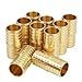 Pexflow EPCP0100-10 PEX X PEX Straight Coupling Barb Pipe Fitting, 1", Brass (10 pack)
