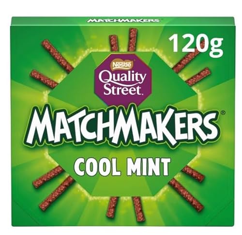 Kidzbuzz - 3 cajas de chocolate de menta fresca de calidad de 120 g, deliciosas y retorcidas para regalo de cumpleaños, Navidad