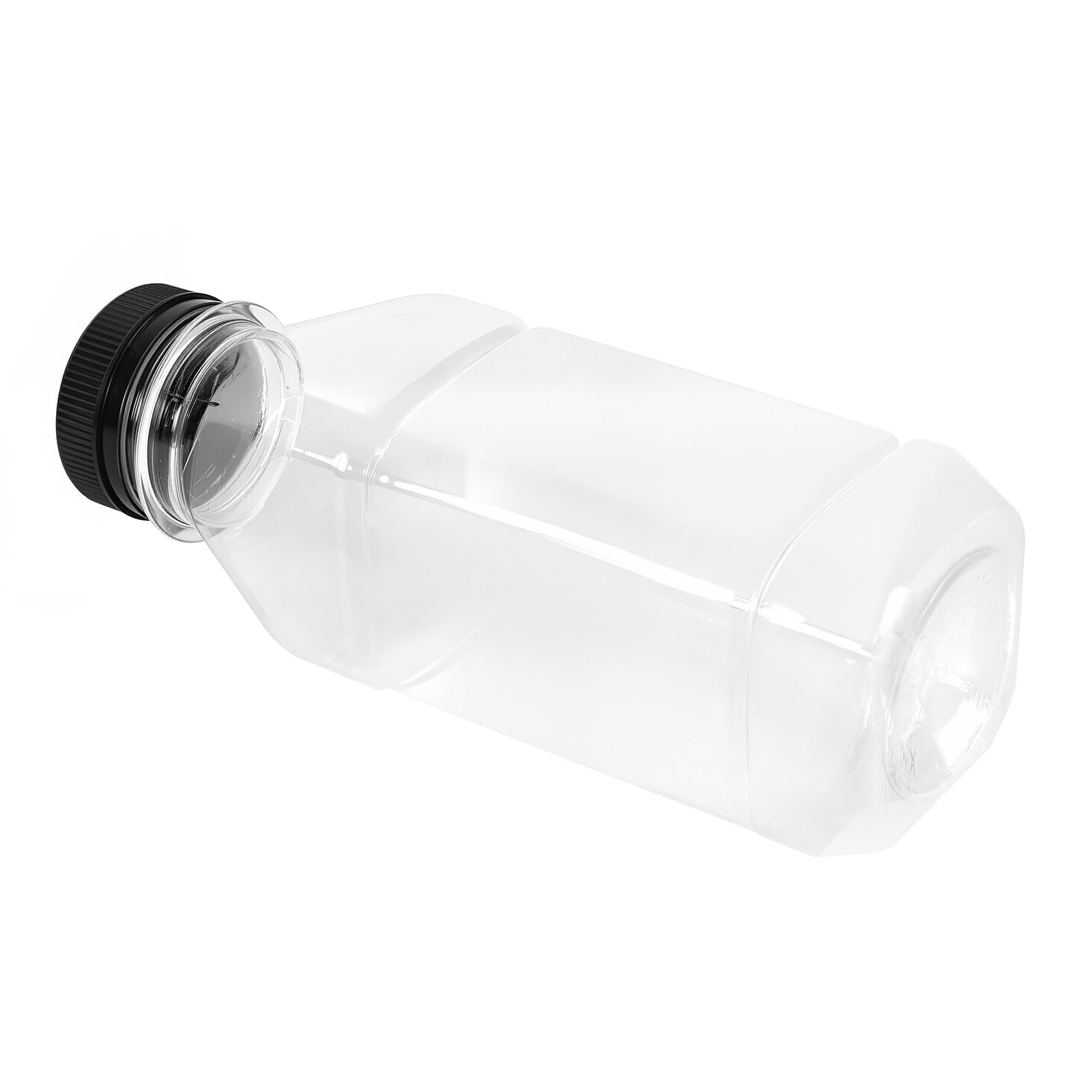 24 Bottiglie Trasparenti di Succo con Coperchio, 350 ml
