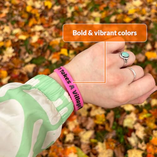 Custom Wristbands For Events, Fundraisers & Promotions | Add Text, Icons, & Logos | Bulk Rubber Bracelets | Classic 1/2” | 100% Silicone - Thumbnail 6