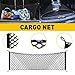 for Jeep Grand Cherokee Envelope Style Truck Bed Cargo Net - Fits 2013-2024 2025 2026 Grand Cherokee Accessories Cargo Net for Pickup Truck Bed - Heavy Duty Carabiners