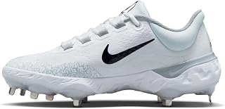 Alpha Huarache Elite 4 Low White/Black Men's Baseball Cleat US