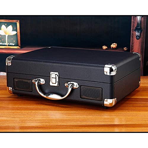 DRSM Rétro Gramophone Multi-Function Portable Bluetooth Vinyl Record Turntable Player – Enregistreur Noir - Les Beatles, Paul McCartney, John Lennon, RIngo Starr, George Harrison DRSM Rétro Gramophone Multi-Function Portable Bluetooth Vinyl Record Turntable Player - Enregistreur Noir – Image 3