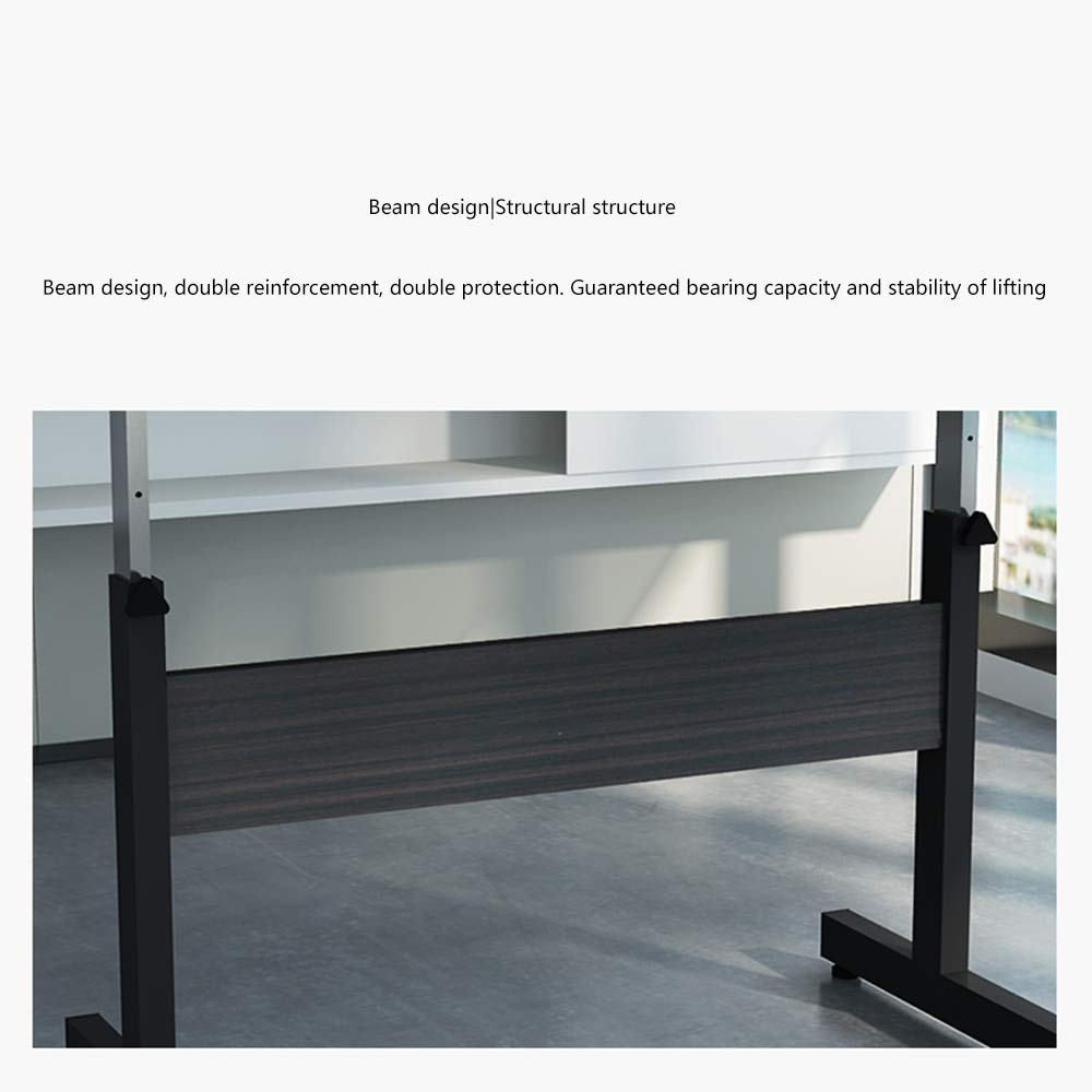 mesas Plegables Equipo Portátil Soporte Ajustable Elevable Escritorio del Ordenador Portátil Tabla Solape Lateral de Cama Sofá Enfermería Hospitalaria de Lectura Comer - Negro