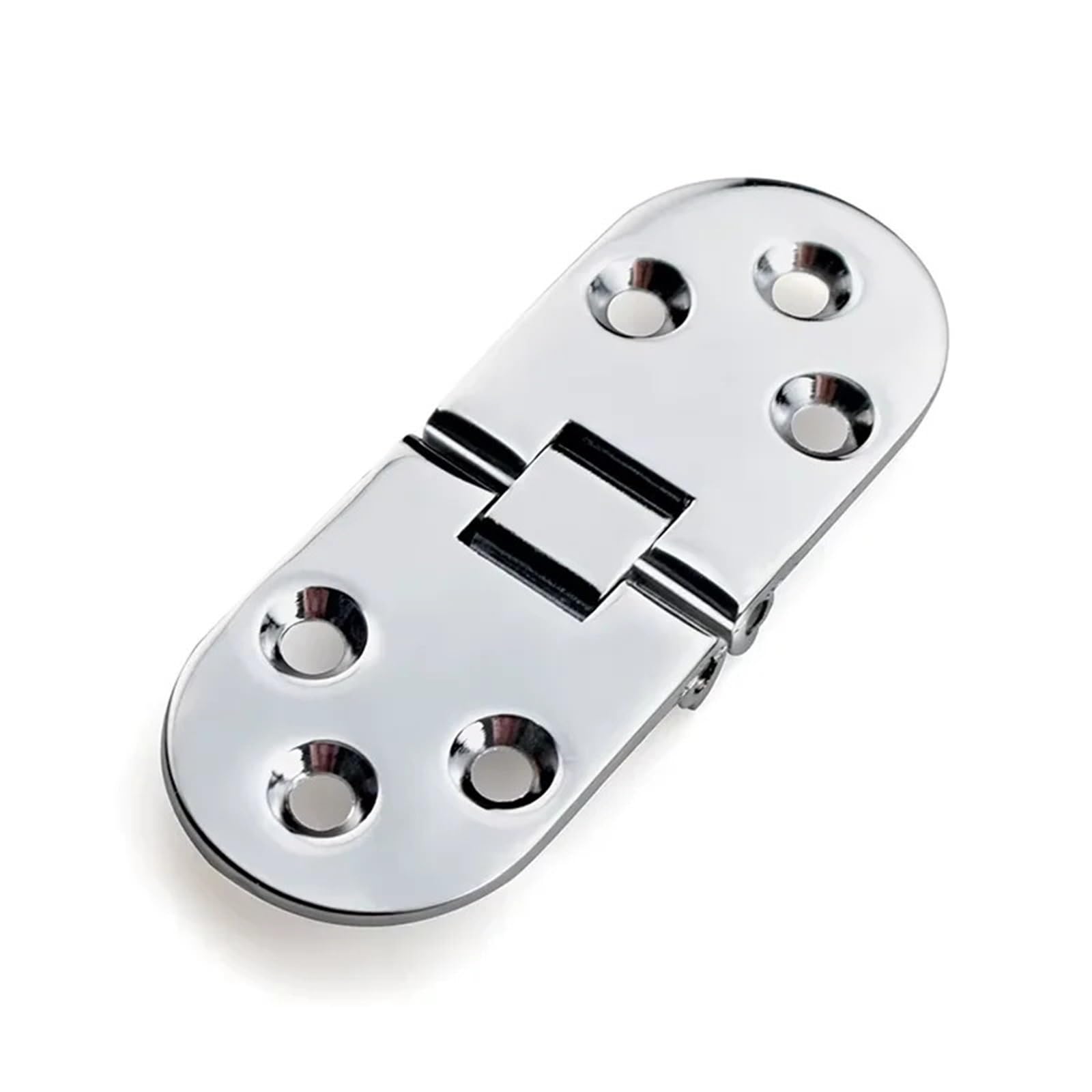 Tavolo pieghevole con cerniera a ribalta in lega di zinco, mobili con cerniera a ribalta for macchina da cucire (argento) 1 pezzo(XK503-2W)