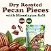 Food to Live Dry Roasted Pecan Pieces with Himalayan Salt, 1 Pound – Oven Roasted, Lightly Salted, No Oil Added, Perfect for Cooking, Baking and Snacking, Vegan, Kosher, Bulk