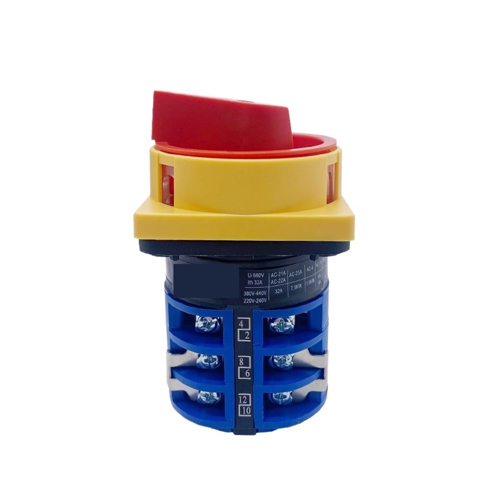 Interruptor Selector de Transferencia LW26-32GS 5.5N/3 32A Trifásico OFF-ON