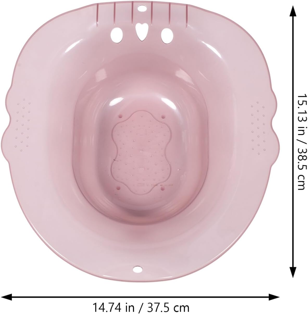 Healeved Home Sitz Bath Basin for Postpartum Care Durable Thickened Plastic Comfortable Design for Cleaning Suitable for Pregnant and Elderly Easy to Use Sitz Bath Basin