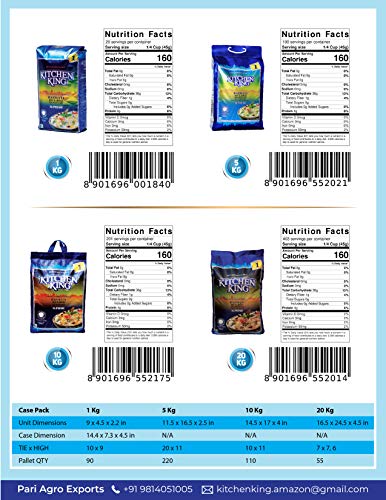 Image of Kitchen King Supreme Basmati Rice, 10 kg