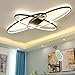 Produktbild Modern LED Deckenleuchte Wohnzimmerlampe Minimalistisches Oval Decke Dimmen Deckenlampe Schlafzimmerlampe Mit Fernbedienung Acryl Lampenschirm Design Lampe Für Esszimmerlampe