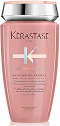 Kérastase Shampoo Chroma Absolu Bain Chroma Respect, Para Cabelos coloridos, Proteção de cor, Aminoácido, Centelha Asiática, 250 ml