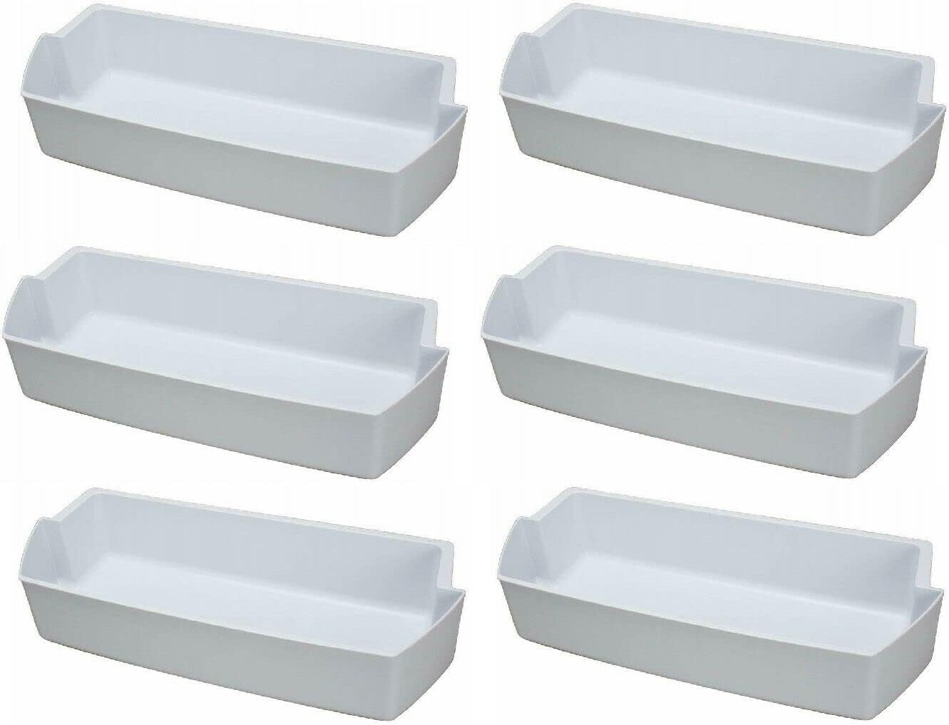 RATION WP2187172 Replacement for Whirlpool for Kenmore Refrigerator Door for Bin White 6 Pack
