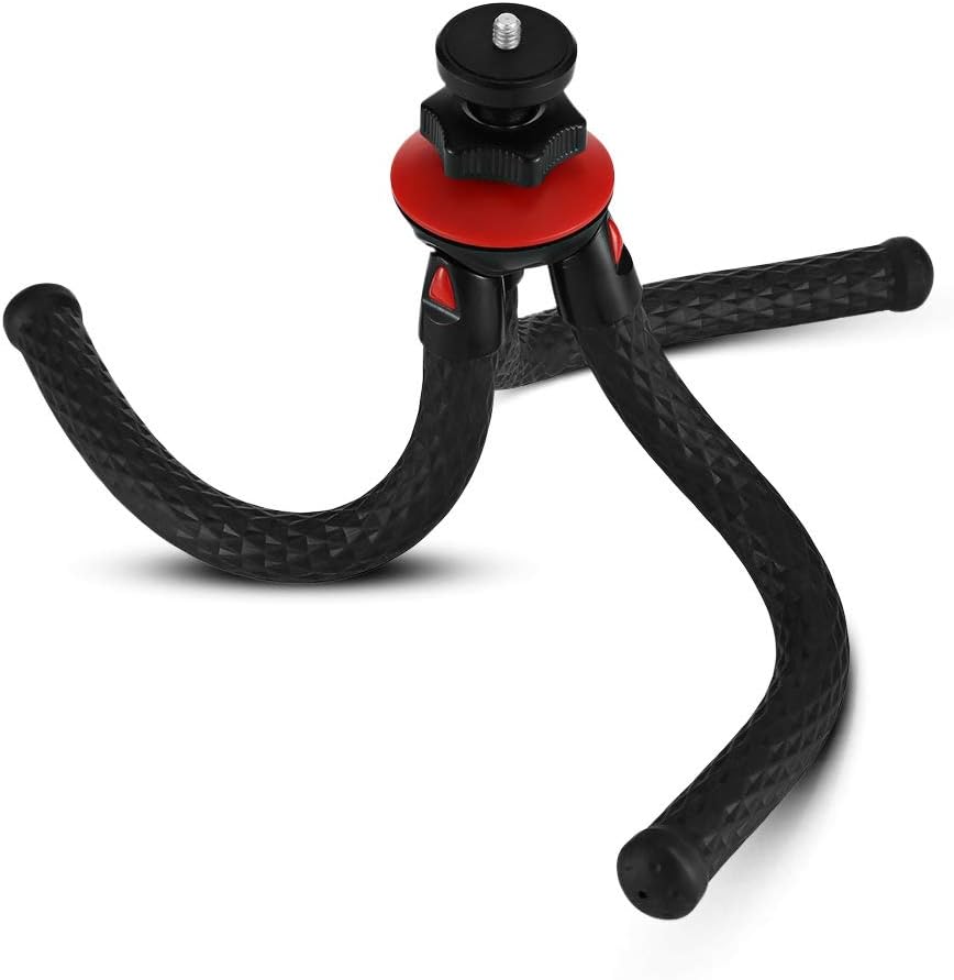 zhang-hongjun,Octopus Camera Tripod With Bluetooth Remote Control For Camera (color:BLACK)