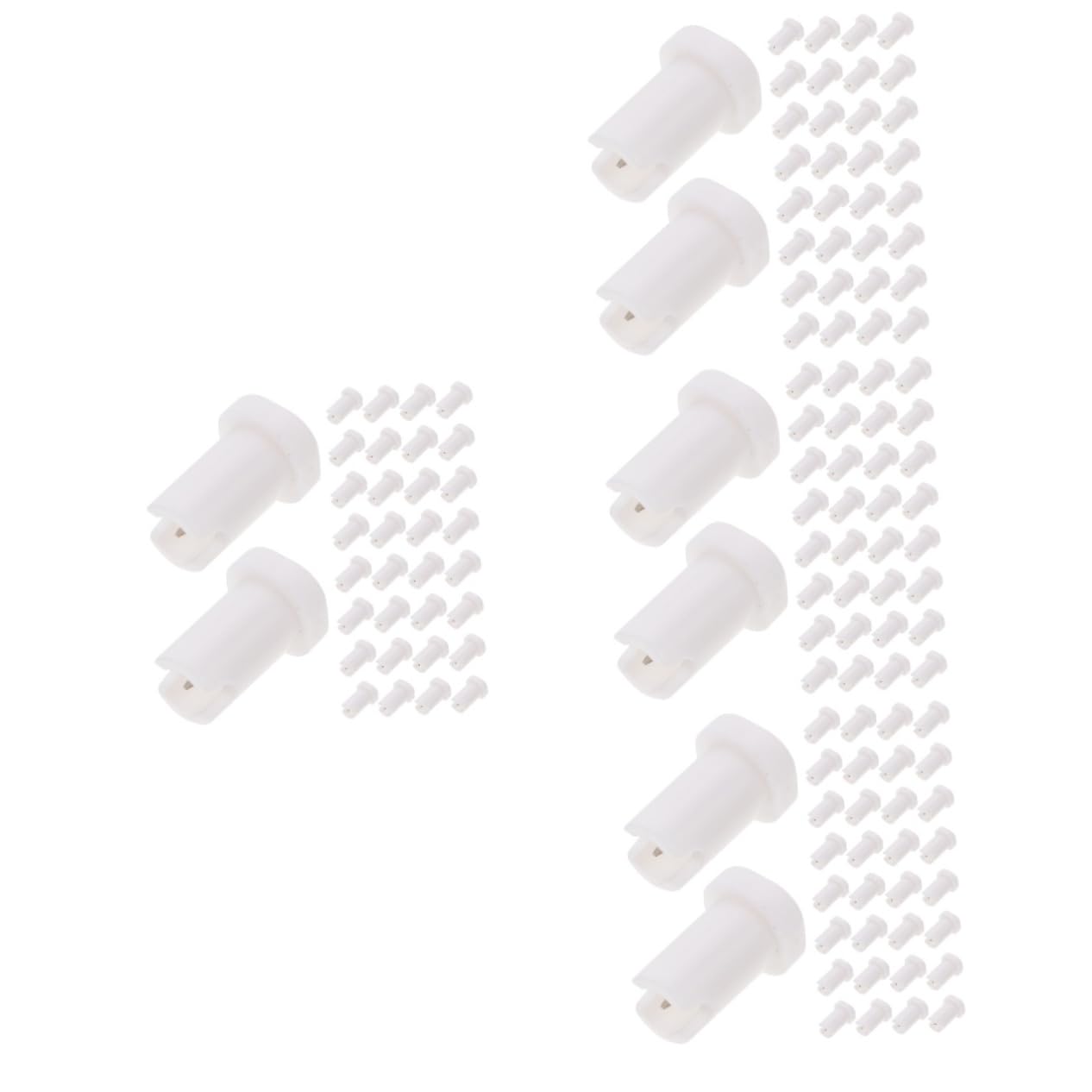 MUSISALY 4sets Eyelash Glue Container Lash Glue Needle Bottle Pin Eyelash Bottle Needle Replacements for Lash Salons 100pcs*4