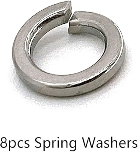 Miniatura 8 de Kit universal de accesorios para cabecero y estribo, tuercas y pernos de acero inoxidable 304 para marco de cama, cabecero y estribo