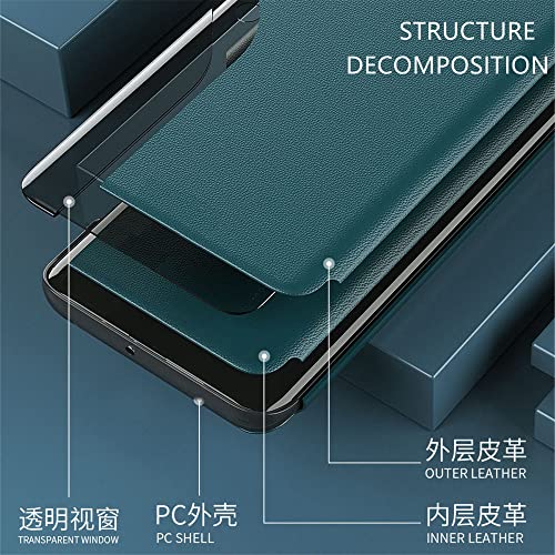 Capa flip Smart Clear View para Samsung Galaxy S22 S21 Plus Note 20 Ultra S20 FE A53 A52 A72 5G A51