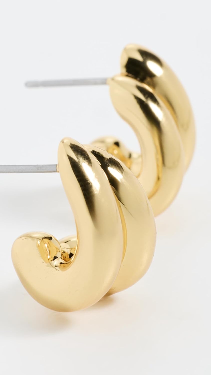 Jenny Bird Women's Mini Florence Earrings, Gold, One Size - Image 3