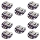 10 Stück CR2032 Lilypad-Knopfzellen-Batteriehalter-Montagemodul, Lily Pad-Batteriegehäuse, Elektrizität, kleine Schiebeschalterplatine, austauschbar für Knopfzellen-Batteriehalter