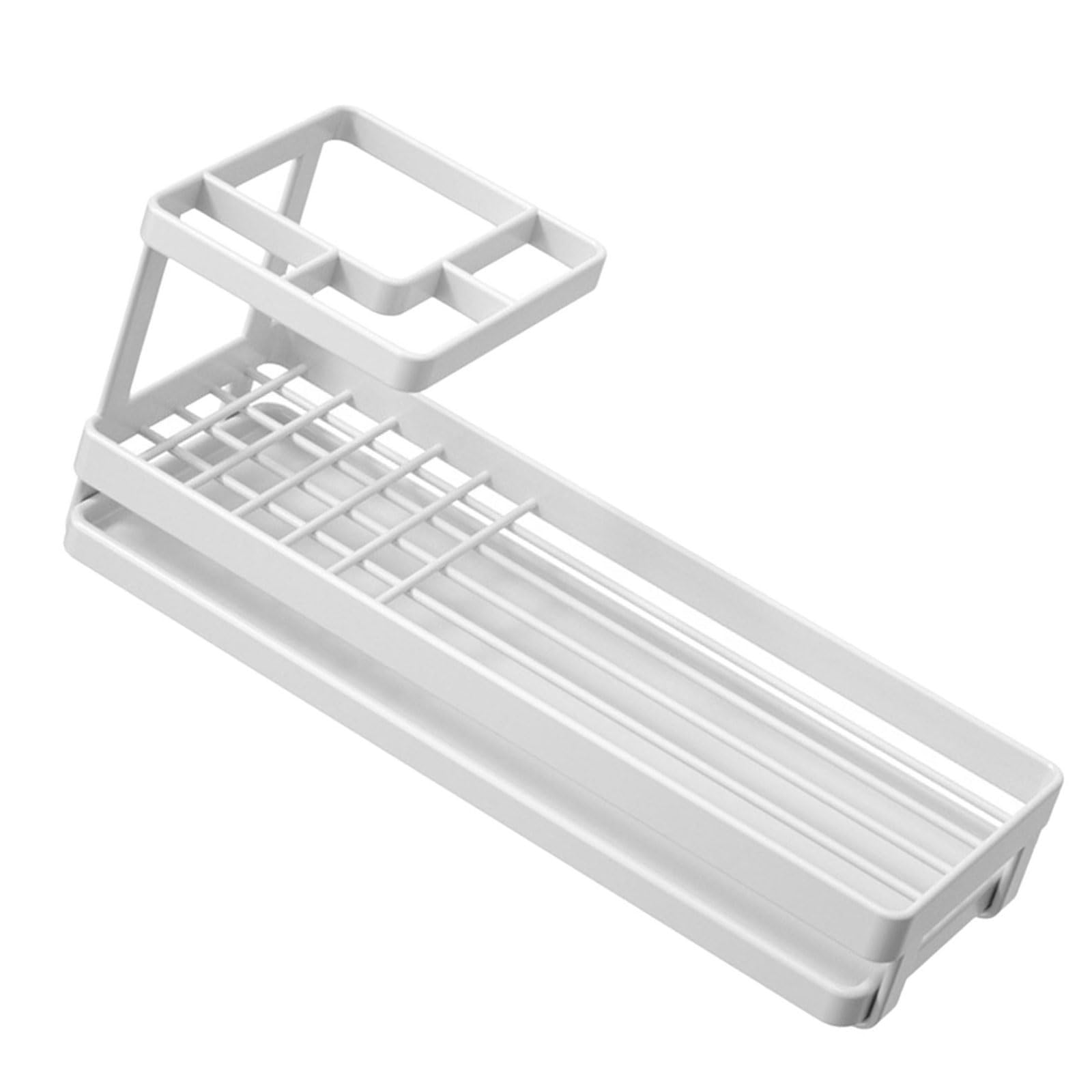 Toothbrush and Toothpaste Holder with Drainages Tray for Bathroom Vanity Countertop Storage Efficient Drainages Systems Toothbrush Holder