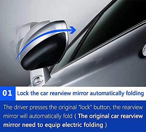 Forten Kingdom Car Intelligent Auto Side Rear Mirror Folder Folding Spread Kit Module Device Accessories For Toyota Camry 2009-2017 Remote Control