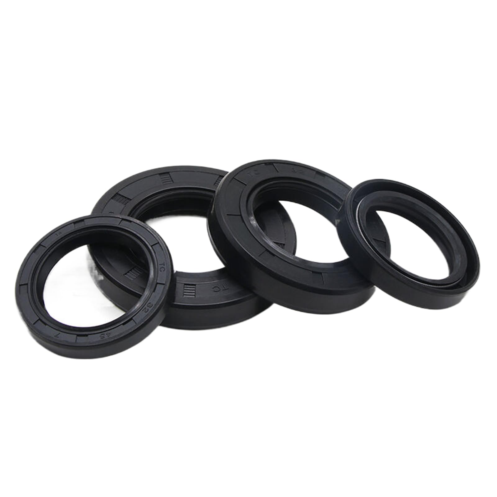 Lot De 2 Joints D'huile Nitrile Double Lèvre - 25x52x7 Mm, Pour Arbre Rotatif Auto, Industrie