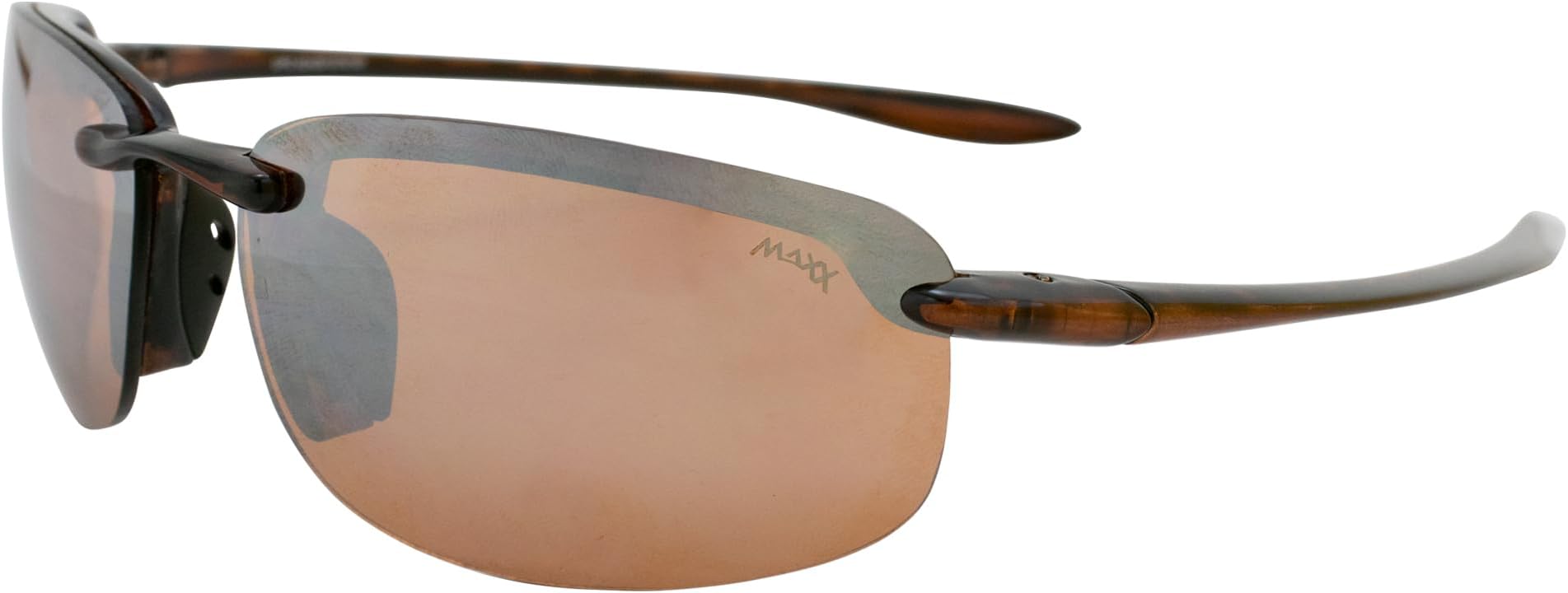 Maxx 5 TR90 Half Frame Sunglasses All Sport Amber Lens MAXX5
