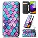 Produktbild SCRENDY Handyhülle für Motorola Moto E20 Hülle, Klapphülle Case PU Leder Flip Wallet Schutzhülle für Motorola Moto E20 Tasche - 6