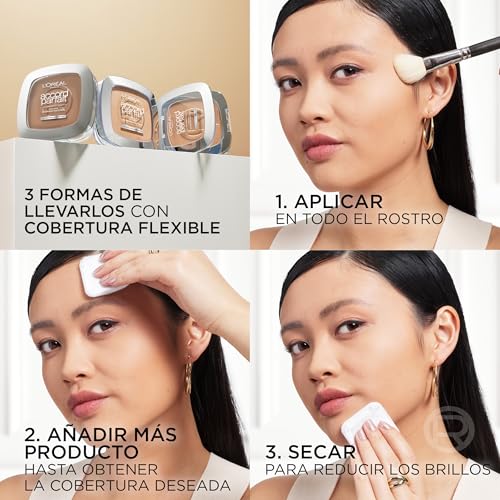 L'Oréal Paris — Perfektionierendes Fondantpuder — angereichert mit Mineralpigmenten und Hyaluronsäure — für alle Hauttypen — passt perfekt… – Ansicht 6