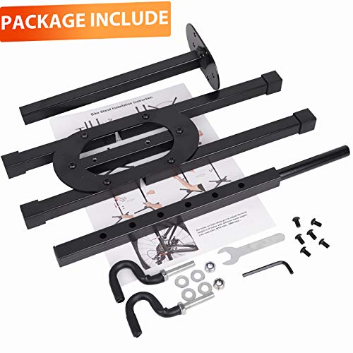 ZPARIK Bike Stand Indoor Storage Bicycle Stand, Simple Bike Holder Repair Stands Floor Parking Rack for Maintenance, Space Saving Portable Bike Rack for Garage, A Good Choice for Home Bikes Storage - Thumbnail 5