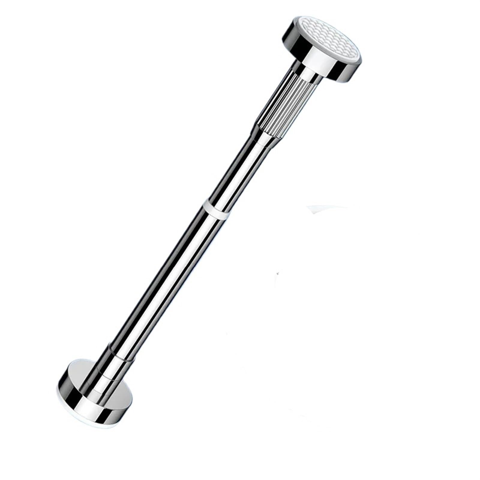 GLDYTVF Retractable Shower Curtain Rod - No Drill Adjustable Stainless Steel Tension Rod for Bathroom Multi-functional Hanging Rod (110-200cm)