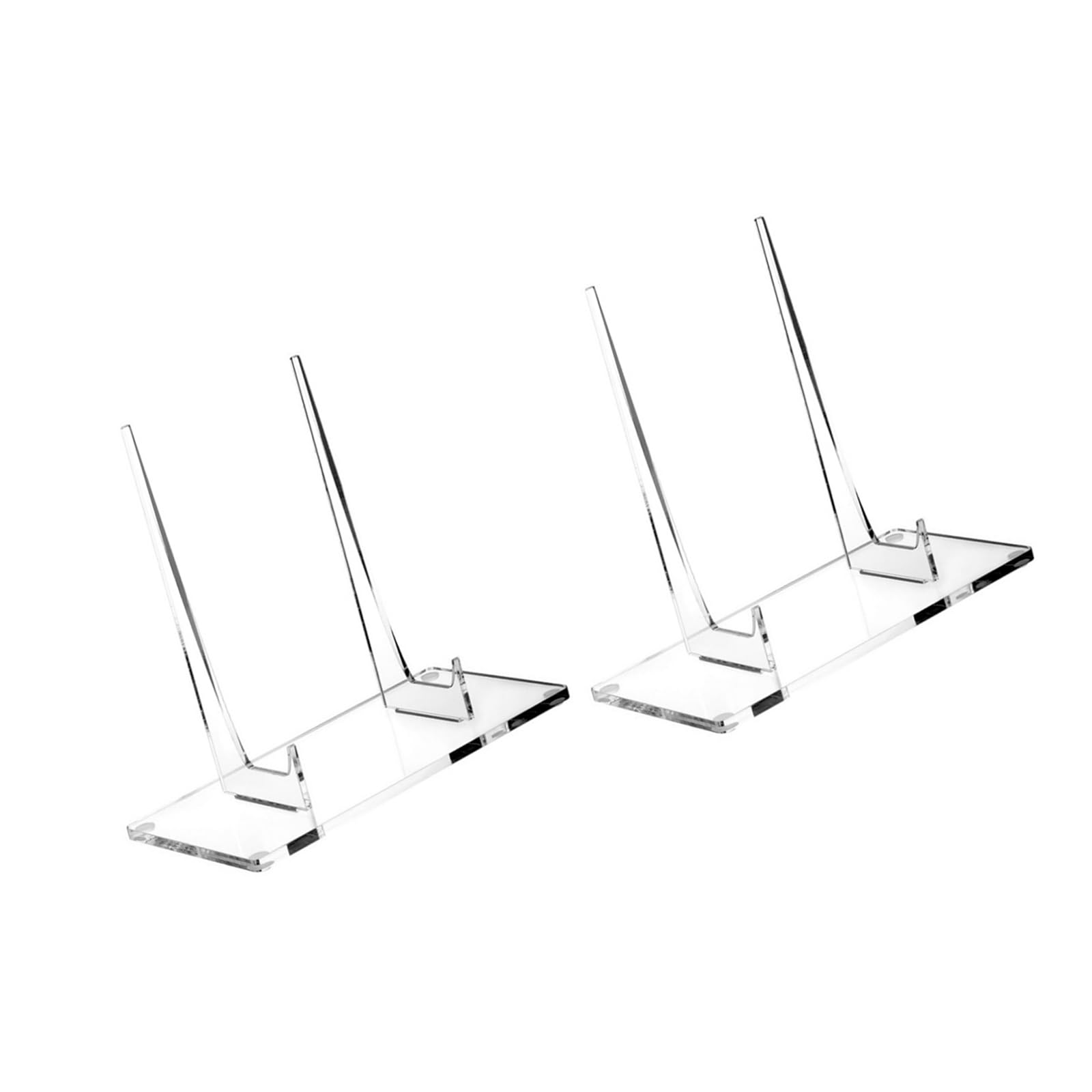 SHYYOULQE Clear Easel Stand for Postcard and Small Pictures, Acrylic Display Holders Easel for Decorative Photo