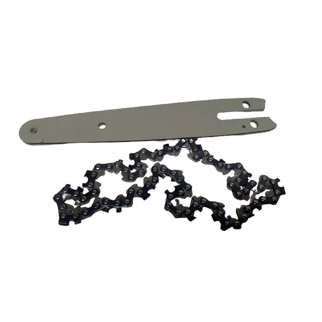 Trade Shop - Kit Barra + Catena 12" Ricambio da 12 Pollici per Mini Motosega A Batteria -