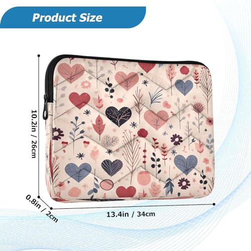 Funda para portátil 13-14 pulgadas impermeable con patrón Love miniatura 3