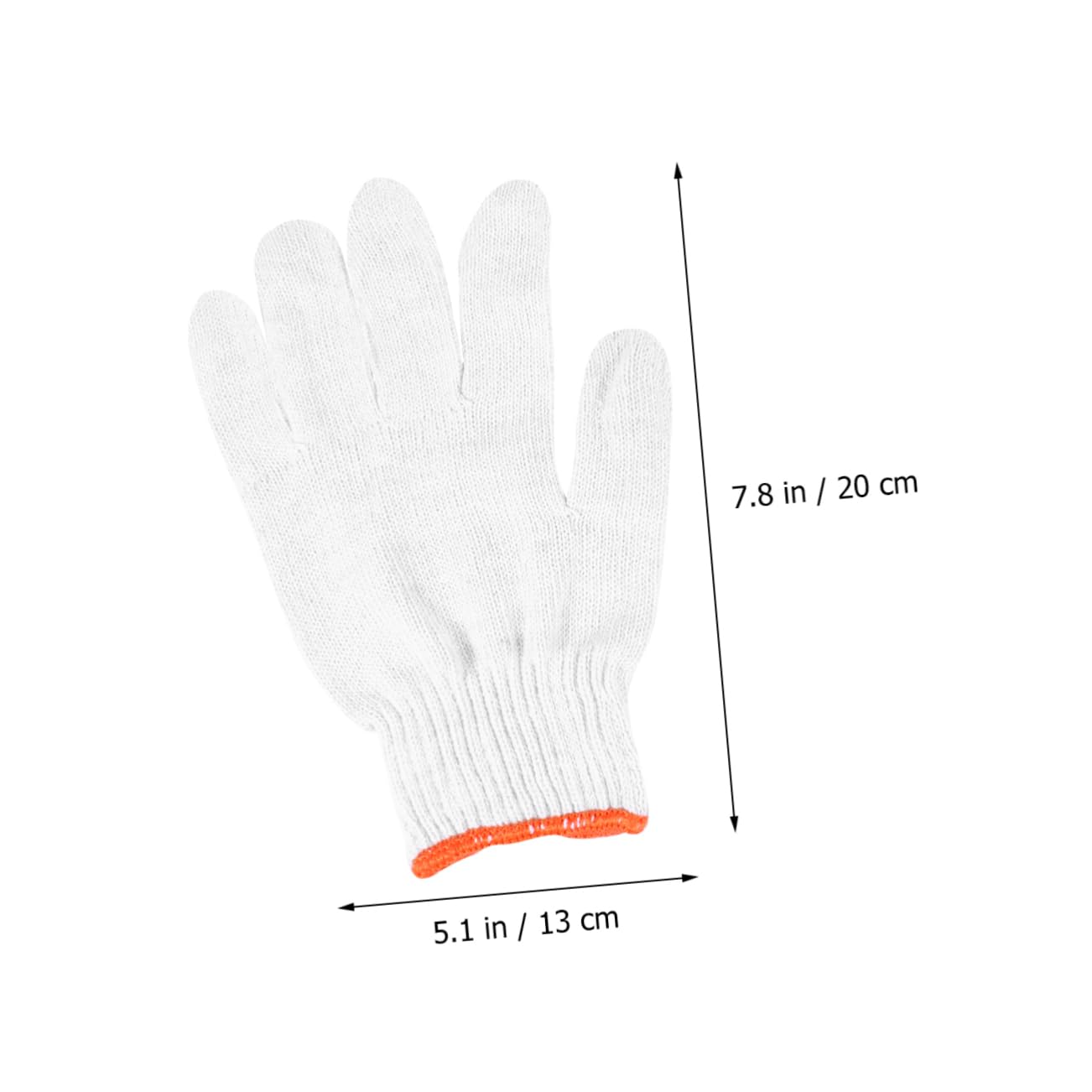 Rutschfeste 24 Baumwollgarnhandschuhe Weiße Paar Arbeitsschutzhandschuhe | Baumwolle, Schutz für Hände, für Verschiedene Arbeiten und Industrielle Fertigung, Farbe Weiß