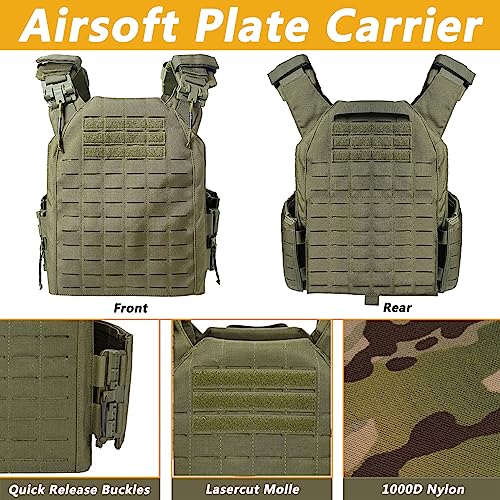 Gilet tactique Quick Release TWINFALCONS protection chasse nylon 1000D