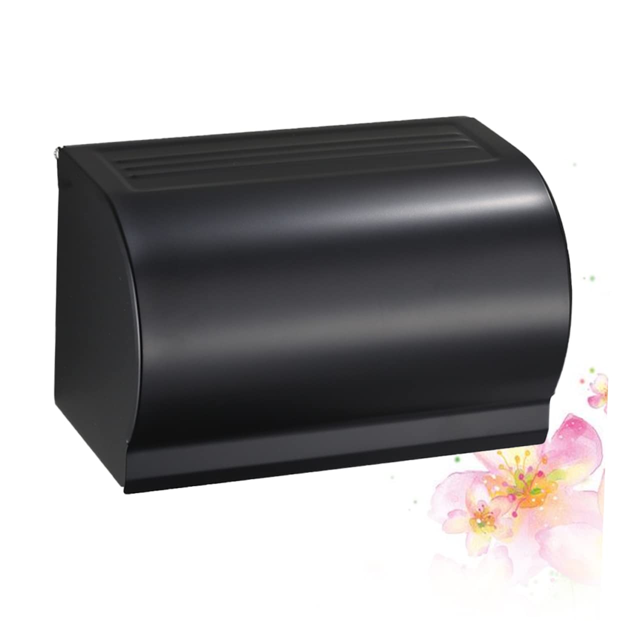 CMBSSTFC Estantes de pared en rollo Portarrollos de papel para montaje en pared, color negro, cubierta de papel higiénico, soporte para rollo de papel tisú, estante de pared, rollo de papel higiénico,