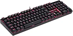 Redragon TECLADO MECANICO MITRA SWITCH MARROM, Preto