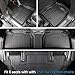 JOULARISE Floor Mats for 2020-2025 2026 Ford Explorer 6 Seats Captain Chairs Car Mat Accessories, All Weather TPE Cargo Mat Backrest Mat Active/ST Line/ST/Platinum(6 Seats Floor Mats+2-in-1 Cargo Mat)