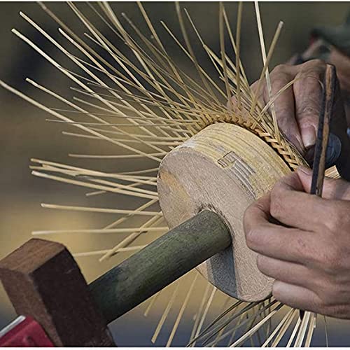 Lampada da Tavolo in Bambù Intrecciato Lampada da