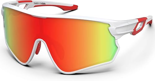 BEACOOL Gafas de sol deportivas polarizadas para hombres y mujeres, jóvenes, béisbol, pesca, ciclismo, correr, senderismo, motocicleta, lentes Tac