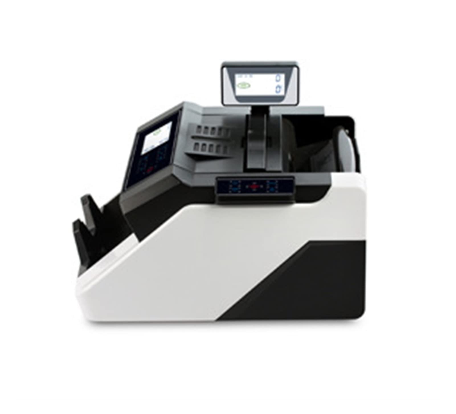 Contador de dinero, Máquina de conteo de dinero adecuada for multinacional contrapeta de billetes falsificados en efectivo Identificar rápida con modos Agregar y lotes Lcd Mostrar