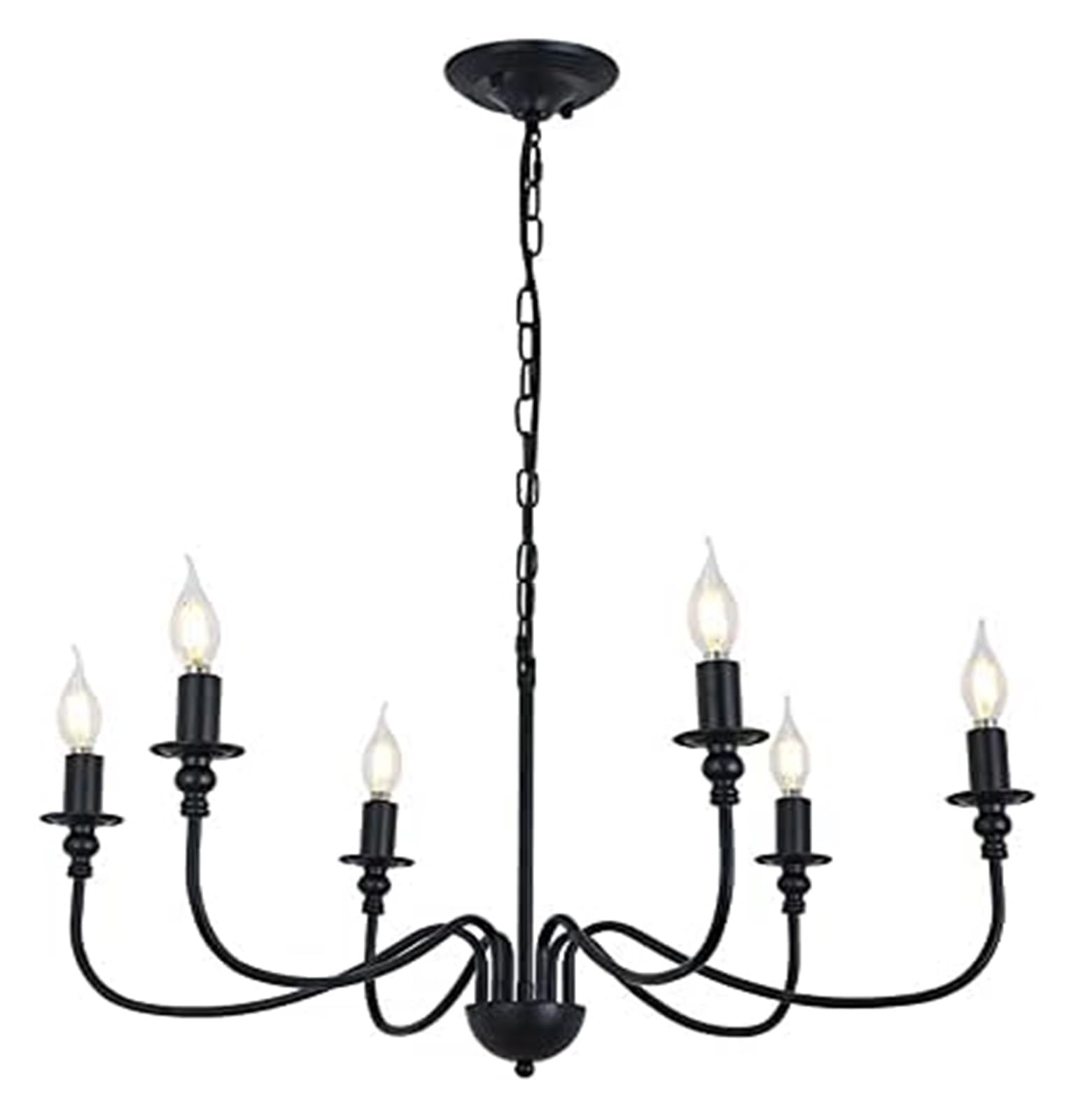 Lampes d'îlot 6 lumières pour illuminer efficacement une salle à manger sombre