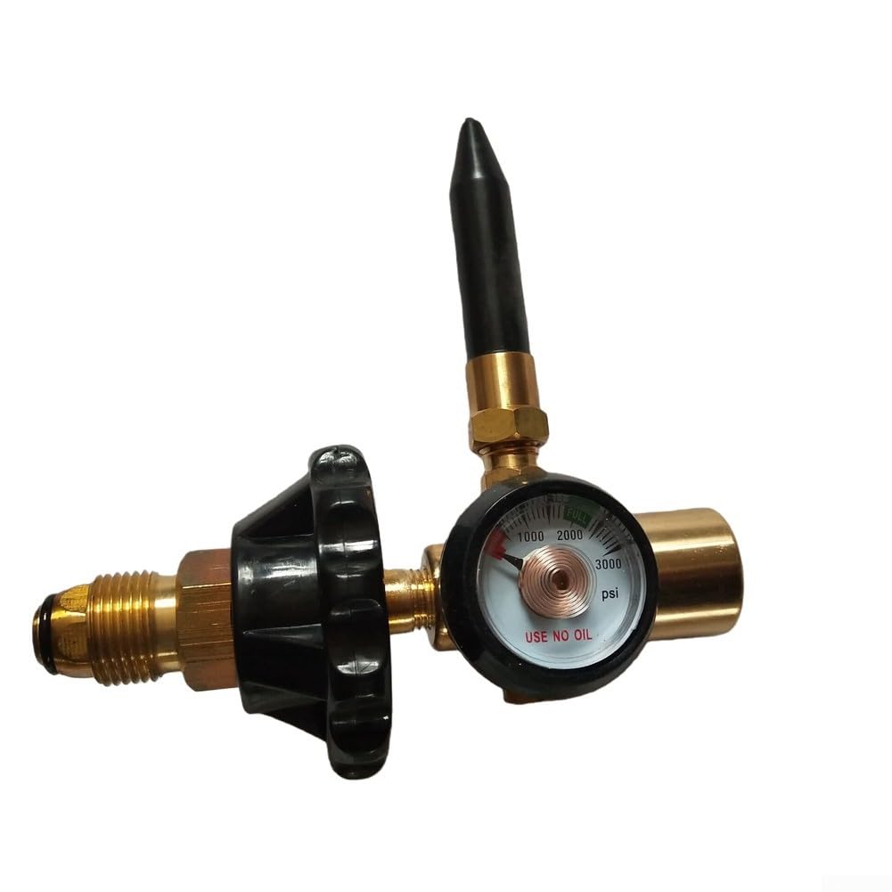 Regolatore di pressione dell'elio, riduttore di pressione della bombola del gas per gonfiaggio del palloncino del serbatoio dell'elio (A)