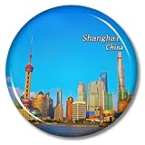 China Shanghai Magnet Kühlschrank Kühlschrank Magnet Aufkleber Reise Souvenir Metall Flaschenöffner Dekorativer Magnet