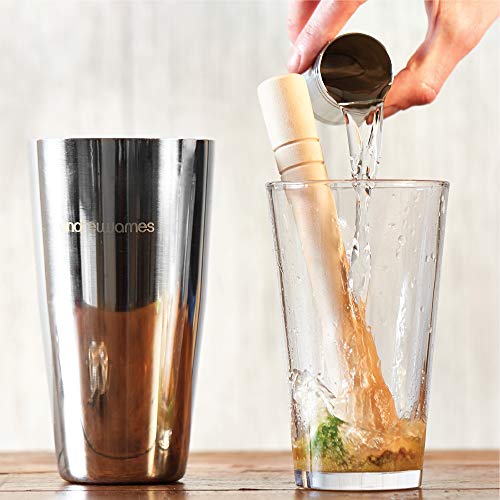 Juego de coctelería profesional de acero inoxidable Andrew James con accesorios 8